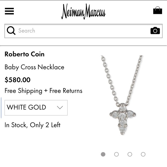 Roberto Coin Jewelry - Roberto coin diamond cross necklace